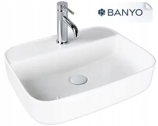 Bevisa Nave umývadlo na stôl 50 × 40 cm biela 2300225040